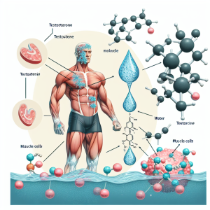 Mechanism of action of water-based testosterone suspension in muscle tissue