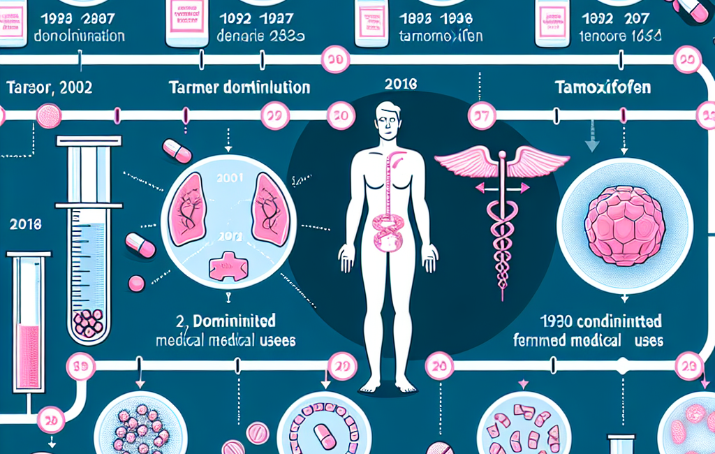 Discontinued uses of tamoxifene over time