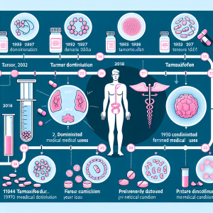Discontinued uses of tamoxifene over time