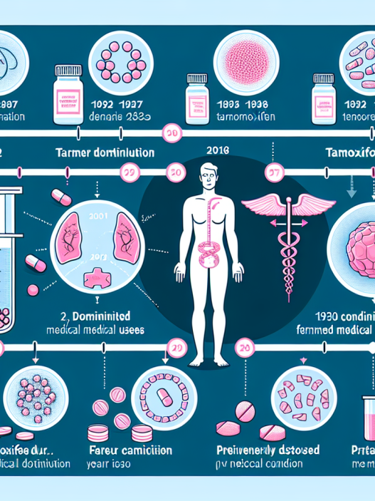 Discontinued uses of tamoxifene over time