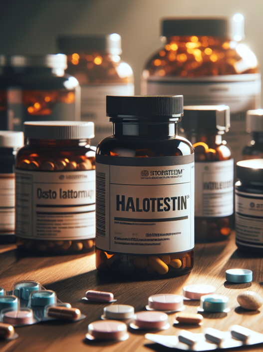 Cutting stack including halotestin