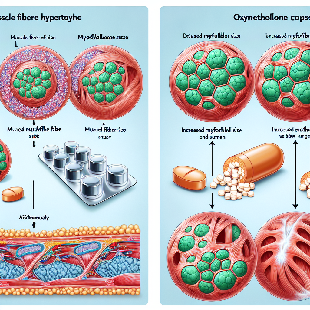 Muscle fiber hypertrophy with oxymetholone compresse