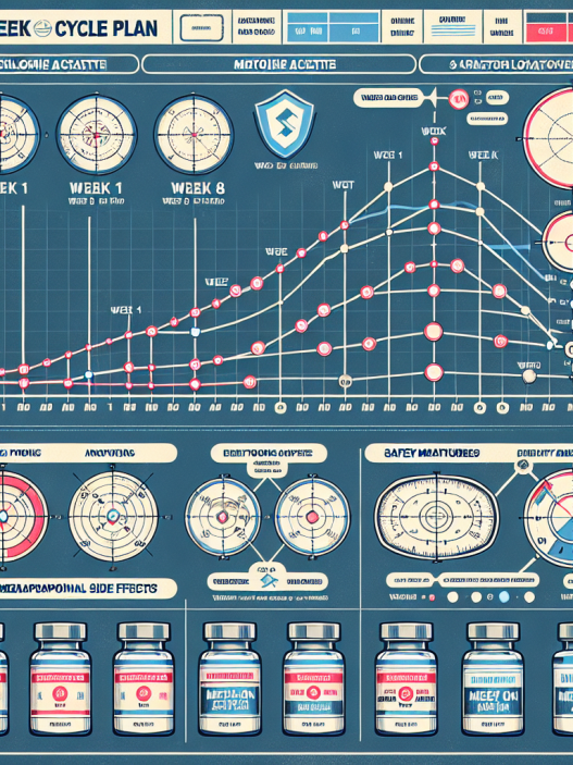 Sample cycle plan for acetato di metenolone: 8 weeks