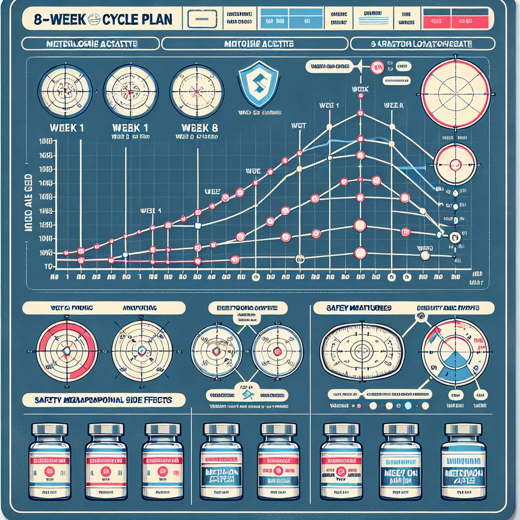 Sample cycle plan for acetato di metenolone: 8 weeks